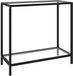 vidaXL Wandtafel 80x35x75 cm gehard glas transparant