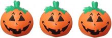 Jet Creations 3x Opblaasbare LED pompoen - Halloween/horror decoratie/versiering