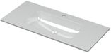 Wastafel INK Aspekt Wastafel Porselein Midden met 1 Kraangat - 1000x450x15 mm - Glans Wit