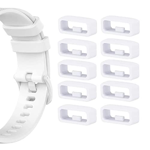 PAWT Sluitring Garmin - 10 stuks sluitringen compatibel met Garmin armband, binnenmaat 18 × 5 mm voor Huami/Samsung/Huawei/hirse siliconen band ring