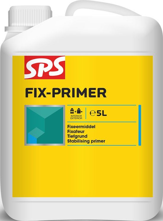 Sps Fix-primer (gele Productlijn) 5 Liter - Voor Hout - Wit - 4 uur droogtijd