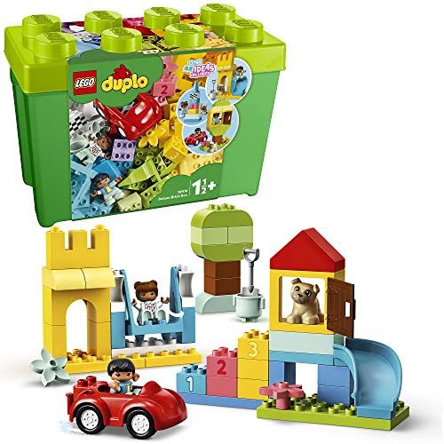 LEGO 10914 DUPLO Classic Luxe Opbergdoos met Kleurrijke Stenen - Peuters - 1,5 Jaar Oud