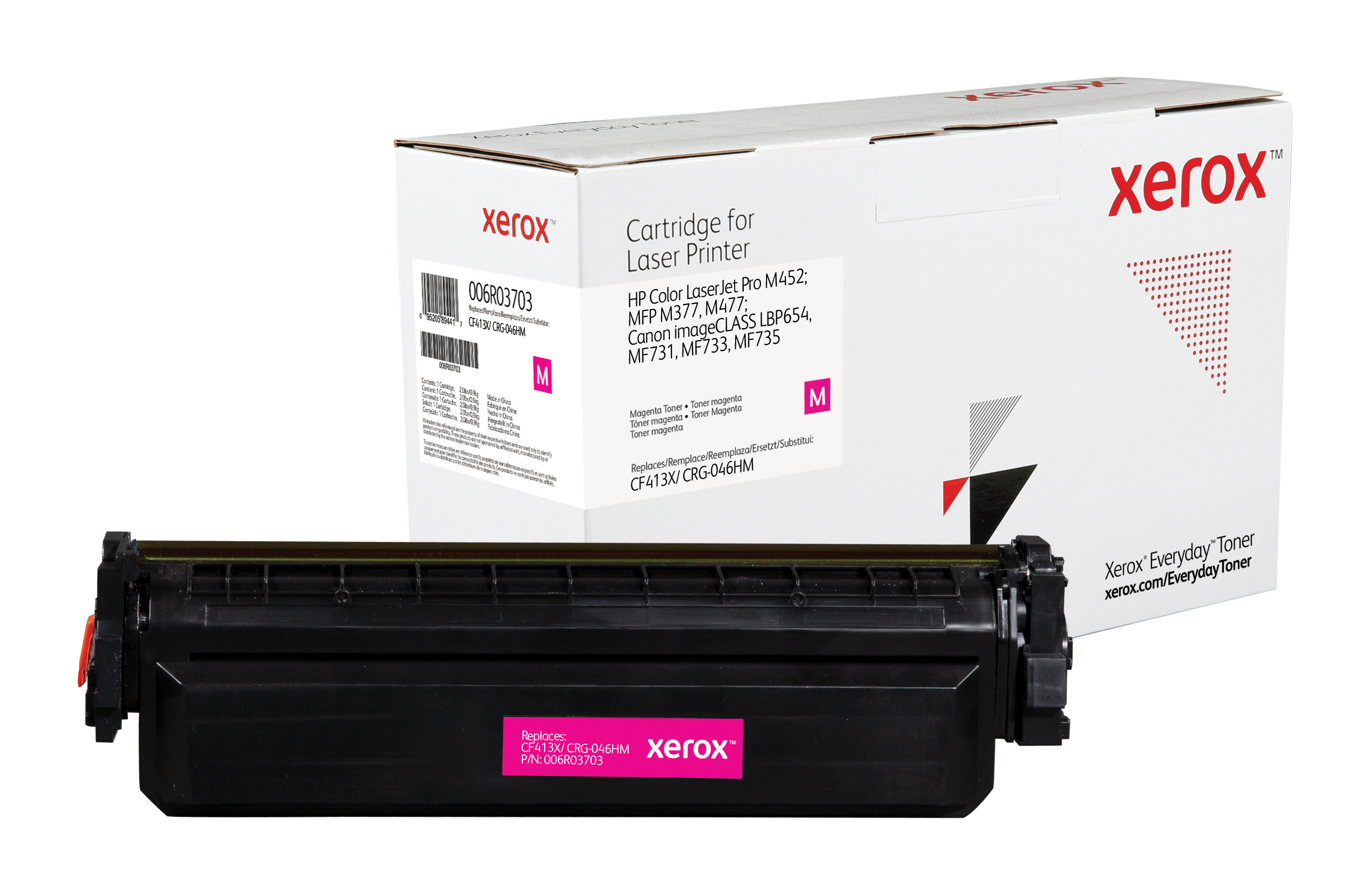 Xerox Everyday Magenta Toner vervangt de HP 410X (CF413X/ CRG-046HM)