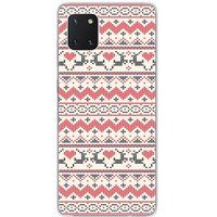 1001 coques Rendier Rendier siliconen hoesje compatibel met Samsung Galaxy Note 10 Lite Kersttrui