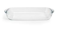 Excelsa Natural Baking bakplaat, rechthoekig, glas, transparant