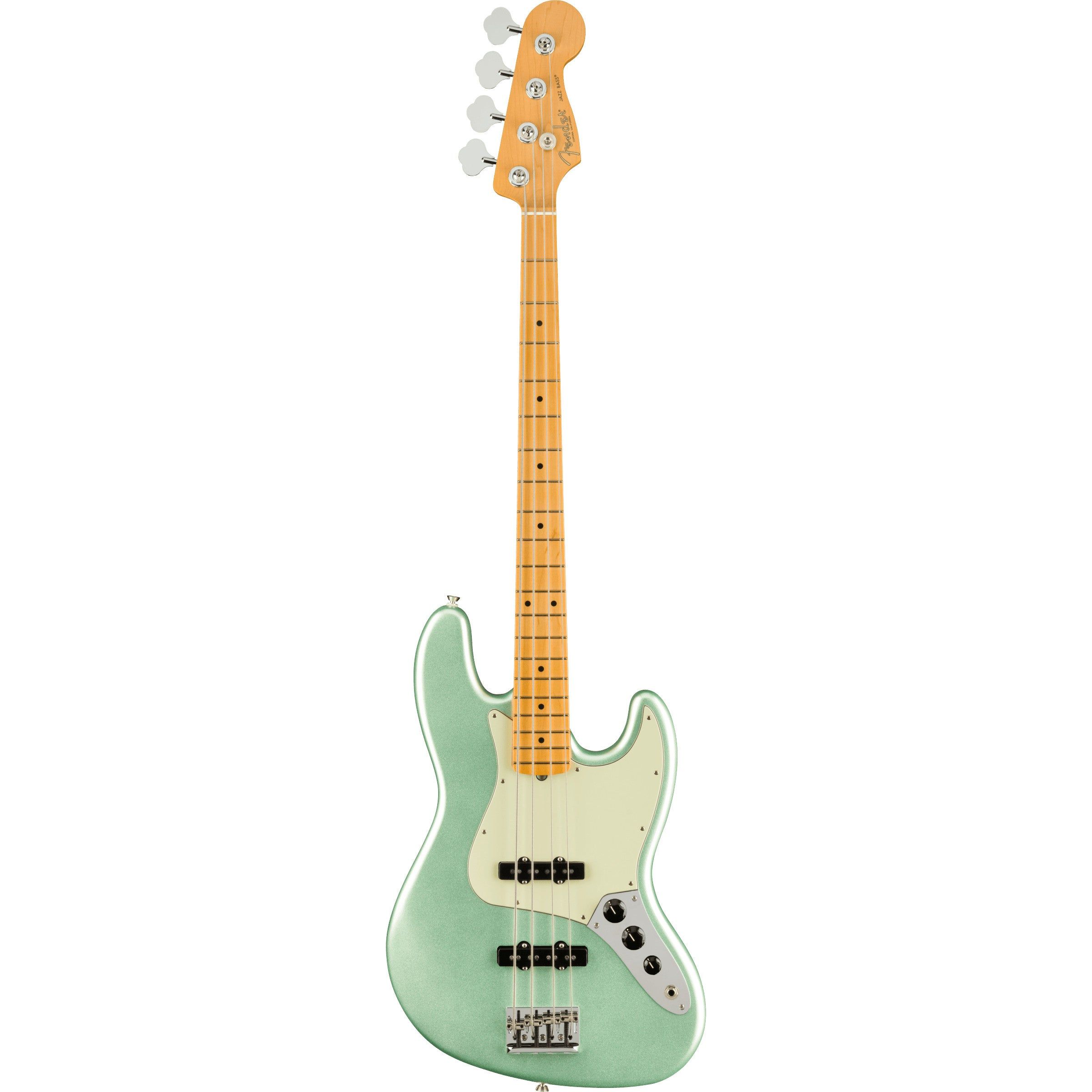 Fender American Professional II Jazz Bass - Mystic Surf Green - MN - Electric Bass Guitar