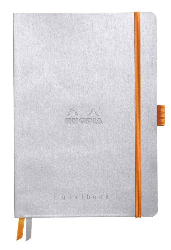 Rhodia Goalbook A5 Dotted Bullet Journal Zilver