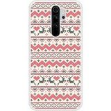 Rendier Siliconen Hoesje Compatibel met Xiaomi Redmi Note 8 Pro Rendier Kersttrui