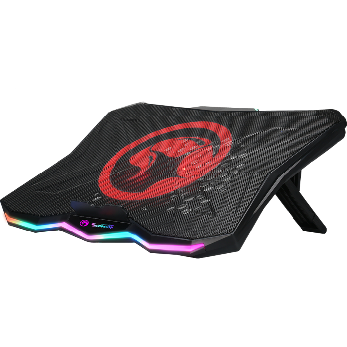 SCORPION FN-40 Notebook Koeler - Zwart/Rood