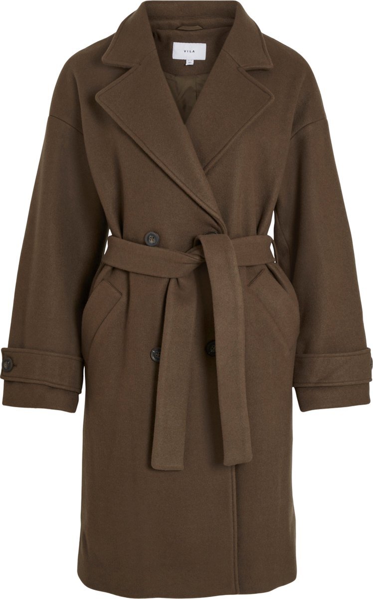 Vila VIPANIANA L/S BELT WOOL COAT/SU Dames Jas - Maat 42