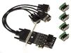 KALEA-INFORMATIQUE 4 Seriële RS422 RS485 PCIe-controllerkaart met EXAR XR17V354 RS-422 RS-485 chipset