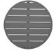 Bolero Aluminium Rond Tafelblad Donkergrijs 580mm