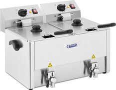 Royal Catering Elektrische friteuse - 2 x 13 liter - EGO-thermostaat