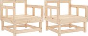 vidaXL Tuinstoelen 2 st massief grenenhout
