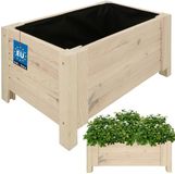 KOTARBAU® Houten Plantenbak, Kiefernhout, 60 x 39 x 30 cm, Wit