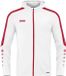 Jako Power Jas Met Kap Dames - Wit / Rood | Maat: 44