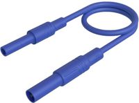SKS Hirschmann MAL S GG-B 100/2,5 bl Veiligheidsmeetsnoer 4mm-veiligheidsstekker 4mm-veiligheidsbus 100 cm Blauw 1 stuk