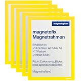 magnetoplan | magnetofix kijkvenster | formaat DIN A4 | VE 5 stuks | frame geel