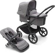 Bugaboo Fox 5 Kinderwagen 2-in-1 - Black / Grey Melange grijs