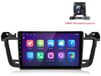 Peugeot Autoradio Android avec caméra de recul pour Peugeot 508 (2011-2018), compatible CarPlay et Android Auto, GPS intégré, navigation, 6+128 Go de stockage, 4G LTE, Wi-Fi, RDS, commandes au volant, BT, DAB+, écran de 9 pouces