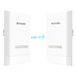 Tenda OS3 externe wifi-brug access point (867 Mbps / 5 GHz, 12 dBi richtantenne, 4 LAN-poorten 10/100 Mbit/s, bereik 5 km, centraal beheer) (2 stuks)