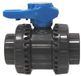 Fip PVC fip double union valve for gluing 90 mm - fip - vib90c