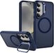Selected by GSMpunt.nl Samsung Galaxy S25 FE Hoesje MagSafe Back Cover met Camera Stand Blauw