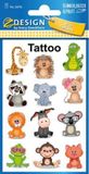 Avery Tattoo etiket Z-design Kids pakje a 1 vel dieren
