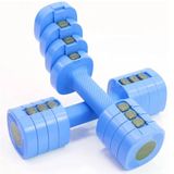 Dumbbell 4-in-1 halterset, verstelbaar, 2 gewichten van 1 tot 2,5 kg, fitnessapparatuur, fitnessstudio, thuis