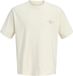 Jack & Jones T-shirt Jorsanremo Back Tee Ss Crew Neck Ln 12296724 Antique White Hommes Taille - XL