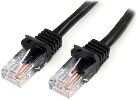 StarTech.com 45PAT1MBK - Cat 5 UTP-kabel - RJ45 - 1 m - Zwart