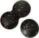 Ibenzoa® Bal de mobilisation des fascias et de relaxation musculaire - Noir et rouge