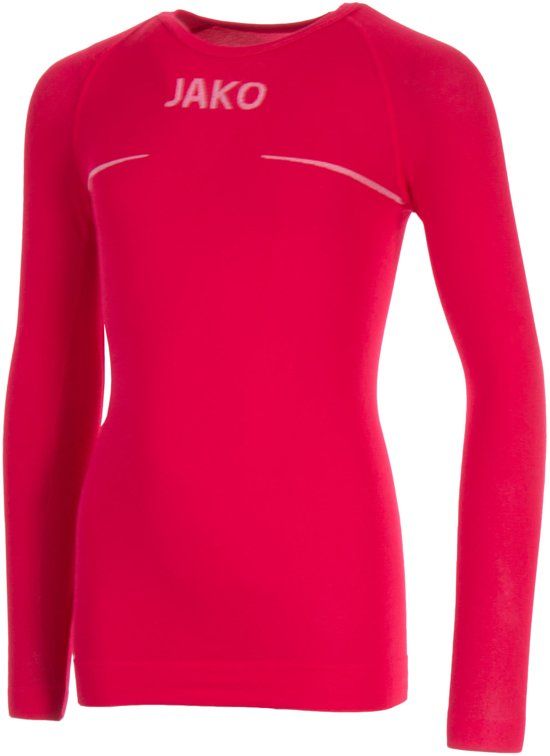 JAKO Shirt Comfort LM Junior Sportshirt - Maat 116 - Unisex - rood