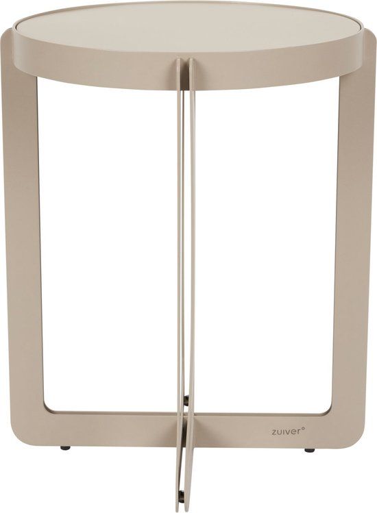 Zuiver Centre Bijzettafel Rond 42,5 cm Beige