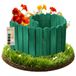 be4nature Rolboarder bois flexible 100 x 10 cm Vert foncé Bordure imprégnée jardin Clôture de jardin Clôture de pelouse