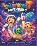 Space World Adventures Coloring Book
