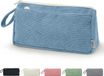 Boziee Trousse en velours côtelé pour filles et adolescentes, trousse pour l'école | bureau (bleu)