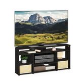 Furinno Jensen Corner TV Stand TV tot 55 inch, Espresso