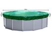 Quick Star Bâche de piscine ronde pour piscines de 160-200 cm | Dimensions de la bâche Ø 260 cm | Vert | Bâche de piscine été et hiver | Bâche de protection 200 g/m² PE | Couverture double couche | Résistant aux UV