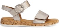 Gabor Dames Platte Sandalen Beige Leer 38.5