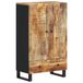 vidaXL Hoge kast met lade, 60x33x100 cm, massief mangohout en ijzer