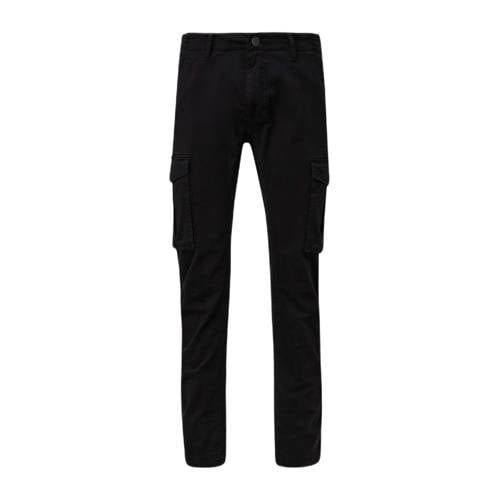Q/S by s.Oliver Slim Fit Cargo Broek - Zwart