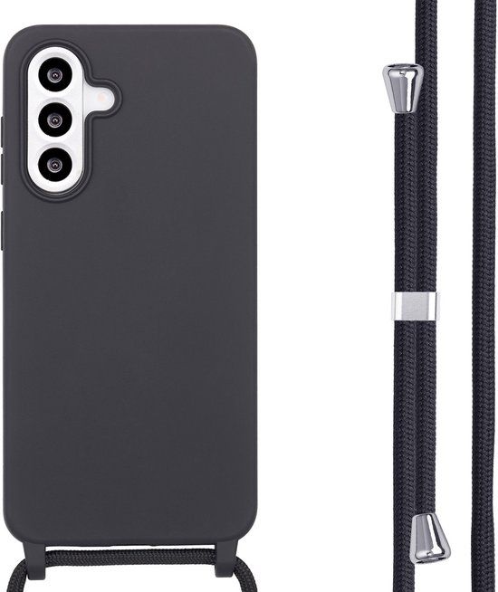 imoshion Siliconen hoesje met koord voor de Samsung Galaxy A56 - Zwart