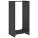 VidaXL Chariot à bois et support Acier noir 300x800 mm