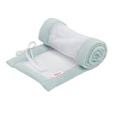 babybay Nestchen mesh-wafelpiqué zacht blauw