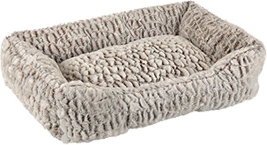FLAMINGO Hondenmand rond snoozzy grijs zwart 65 x 45 cm