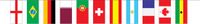 Merkloos / Sans marque Fest-Dekor Gmbh Internationale landenvlaggetjes vlaggenlijn slinger - 10 meter - brandvertragend - papier