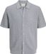 JACK & JONES Gebreide overhemd Light Grey Melange