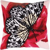 Collection d'Art Kussen borduurpakket Butterfly graphics