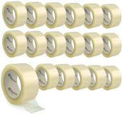 Waytex Pro transparant verpakkingstape, 18 rollen, 66 m x 50 mm, stil, 50 micron
